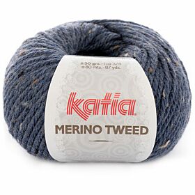 Katia Merino Tweed 305 donkerblauw - Merinogaren