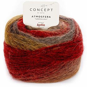 Katia Concept Atmosfera 305 roestbruin-oker-terrabruin - Alpacawol Verloopgaren