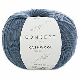 Katia Concept Kashwool 'Socks&More' - 306 jeansblauw - Sokkenwol 