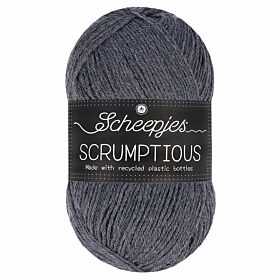 Scheepjes Scrumptious 306 Lamington / antraciet - gerecycled polyester/acryl garen