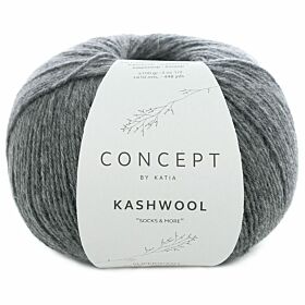 Katia Concept Kashwool 'Socks&More' - 307 donkergrijs - Sokkenwol