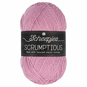 Scheepjes Scrumptious 307 Raspberry Mousse / oudroze - gerecycled polyester/acryl garen