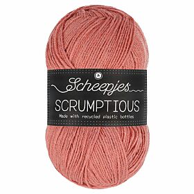 Scheepjes Scrumptious 308 Grapefruit Curd Tart / steenrood - gerecycled polyester/acryl Garen