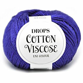 DROPS Cotton Viscose Uni Colour - 31 kobaltblauw - Katoen/Viscose Garen