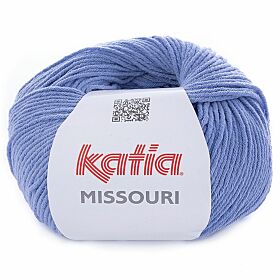Katia Missouri - 31 mediumblauw - Katoen/Acryl Garen