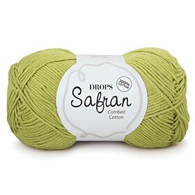 DROPS Safran Uni Colour - 31 appelgroen / pistachegroen - Katoen Garen
