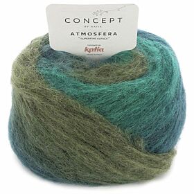 Katia Concept Atmosfera 311 groen-blauw-turquoise - Alpacawol Verloopgaren