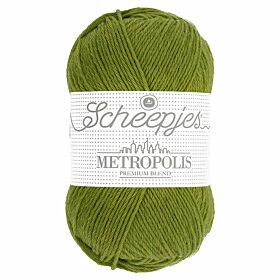 Scheepjes Metropolis 32 abu dhabi / olijfgroen - Merino Sokkengaren