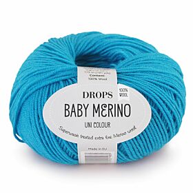 DROPS Baby Merino Uni Colour - 32 turkoois - Wol & Garen