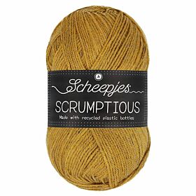Scheepjes Scrumptious 323 Cinnamon Peach Cobbler / okergeel - Gerecycled polyester/acryl garen