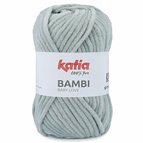 Katia Bambi 325 parelgrijs / lichtgrijs - Chenille Garen