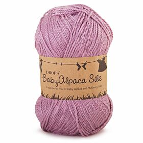 DROPS BabyAlpaca Silk Uni Colour - 3250 licht oudroze - Wol & Garen