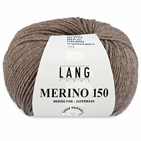 Lang Yarns Merino 150 - 326 taupe / bleekbruin - Merinowol Garen
