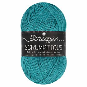Scheepjes Scrumptious 328 Ocean Pudding Cup / turquoise - Gerecycled polyester/acryl garen 