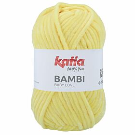 Katia Bambi 329 geel - Chenille Garen