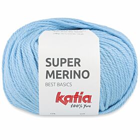 Katia Super Merino - 33 pastelblauw - Wol/Acryl Garen