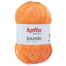 Katia Bambi - 339 mandarijn - Chenille Garen 1