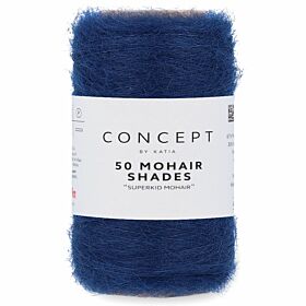 Katia Concept 50 Mohair Shades - 34 marineblauw - Mohair Garen