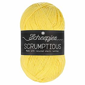 Scheepjes Scrumptious 341 Custard Pie / geel - Gerecycled polyester/acryl garen