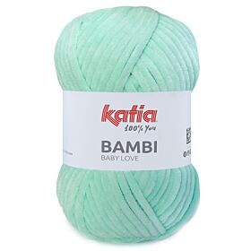 Katia Bambi - 341 mint - Chenille Garen 1