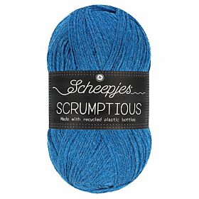 Scheepjes Scrumptious 342 Cocon. Spirulina Cheesec. / kobaltblauw - Gerecycled polyester/acryl garen