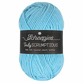 Scheepjes Truly Scrumptious 343 French Blue Macaron - Garen van gerecyclede plastic flessen