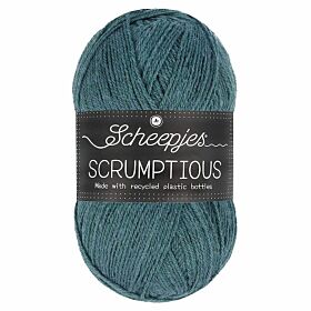 Scheepjes Scrumptious 346 Blue Cornmeal Muffins / petroleum - Gerecycled polyester/acryl garen