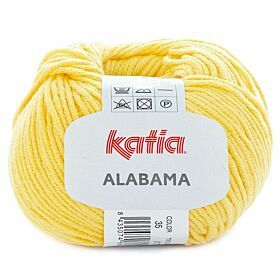Katia Alabama 35 geel - Katoen/Acryl Garen