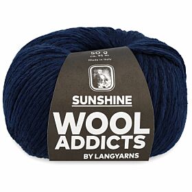 WoolAddicts Sunshine 35 marineblauw / bosbes - Katoen Garen