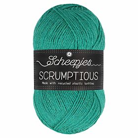Scheepjes Scrumptious 353 Mint Chocolate Cookie / donker turkoois - Gerecycled polyester/acryl garen