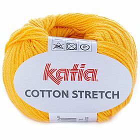 Katia Cotton Stretch 36 geel oker - Katoen Stretchgaren