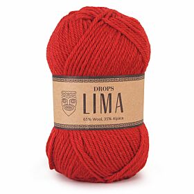 DROPS Lima Uni Colour - 3609 rood - Wol & Garen