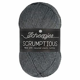 Scheepjes Scrumptious 372 Chia Seed Pudding / donkergrijs - Gerecycled polyester/acryl garen