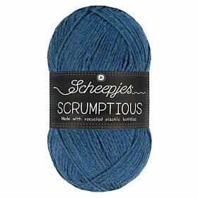 Scheepjes Scrumptious 374 Blueberry Basil Galette / middenblauw - Gerecycled polyester/acryl garen