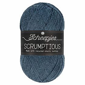 Scheepjes Scrumptious 378 Coconut Blueberry Muffins / grijsblauw - Gerecycled polyester/acryl garen