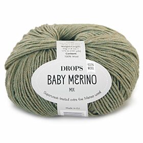 Drops Baby Merino 38 olijfgroen (Mix) - Wol Garen