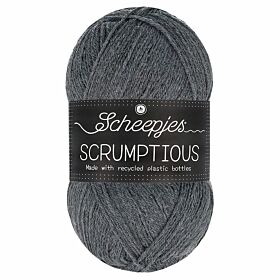 Scheepjes Scrumptious 380 Black Sesame Muffin / grijs - Gerecycled polyester/acryl garen
