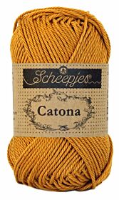 Scheepjes Catona 50 gram - 383 ginger gold / goudoranje - Katoen Garen