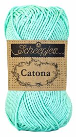 Scheepjes Catona 50 gram - 385 chrystalline / helder lichtblauw - Katoen Garen