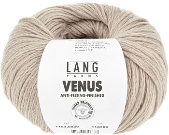 Lang Yarns Venus - 39 beige - Merino/Katoen Garen 1