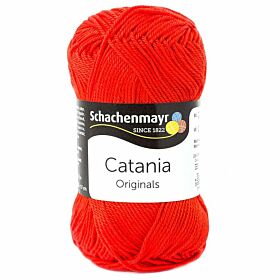 Schachenmayr SMC Catania - 390 tomato red / tomaat / felrood - Katoen Garen