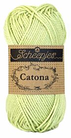 Scheepjes Catona 50 gram - 392 lime juice / licht limoengroen - Katoen Garen