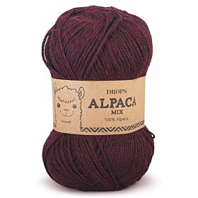 DROPS Alpaca Mix - 3969 rood/paars - Wol & Garen