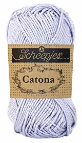 Scheepjes Catona 50 gram - 399 lilac mist / lila / zeer lichtpaars - Katoen Garen