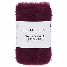 Katia Concept 50 Mohair Shades - 40 bordeauxrood - Mohair Garen