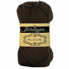 Scheepjes Bloom 401 chocolate cosmos - donkerbruin katoengaren