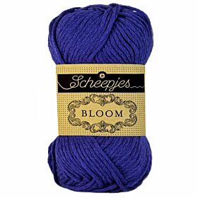 Scheepjes Bloom 402 french lavender - donkerblauw katoengaren