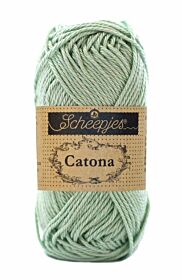 Scheepjes Catona 50 gram - 402 silver green / grijsgroen - Katoen Garen