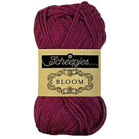 Scheepjes Bloom 405 peony - wijnrood katoen garen