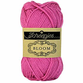 Scheepjes Bloom 407 fuchsia - donkerroze katoengaren